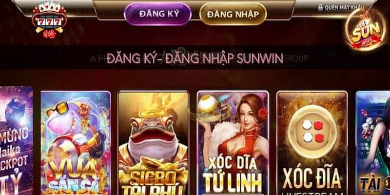 Đăng nhập Sunwin Đăng nhập Sunwin tận hưởng kho trò chơi với nhiều ưu đãi