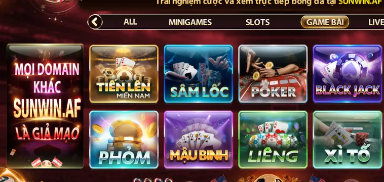 Danh Mục Các Tựa Game Tại Hệ Thống Game Bài SunWin Uy Tín